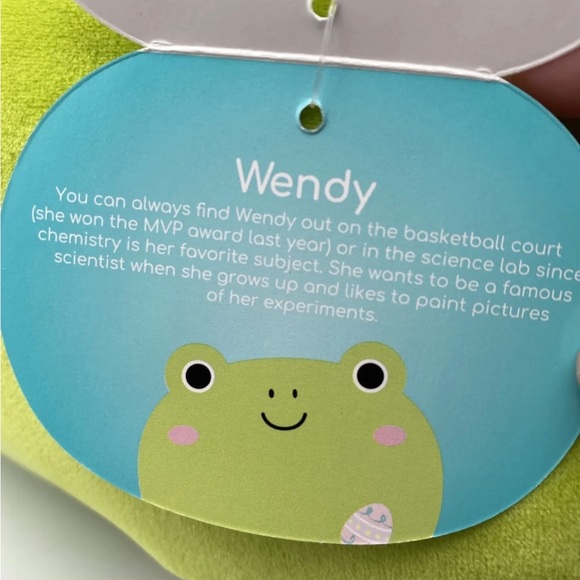 Squishmallow Wendy The Frog 12” Stackable Soft Pillow Plush Toy Easter - Picture 5 of 9